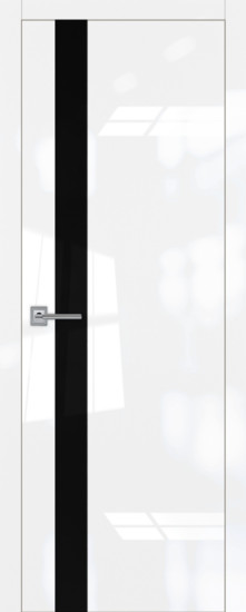 Дверь R-2 черная кромка и стекло