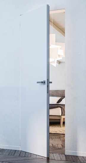 Дверь скрытая 57мм реверсная универсальная алюм. кромка с 3-х сторон