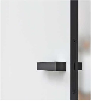 Дверь скрытая INVISIBLE черная кромка комплект с коробкой